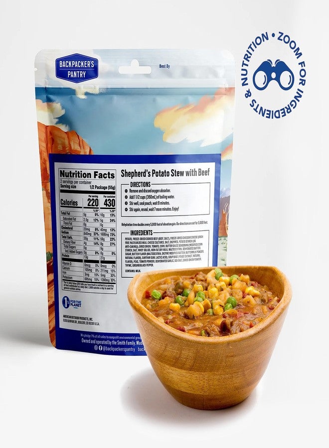Backpacker's Pantry Shepherd's Potato Stew with Beef - Freeze Dried Backpacking & Camping Food - Emergency Food - 27 Grams of Protein, Gluten-Free - 1 Count - Image 2